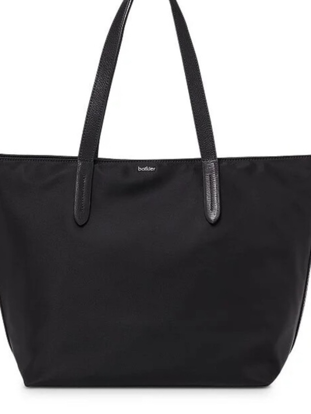 Botkier Black Nylon Tote with Leather-Style Straps